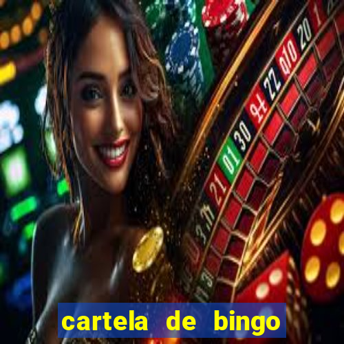 cartela de bingo cha de panela